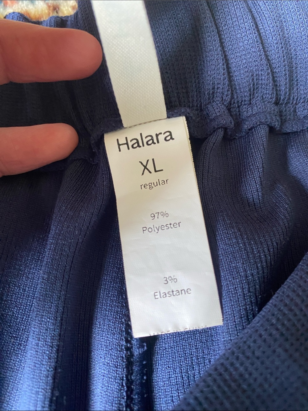 HALARA Navy Elastic Waist Wide Leg Bottoms XL - Picture 4 of 8